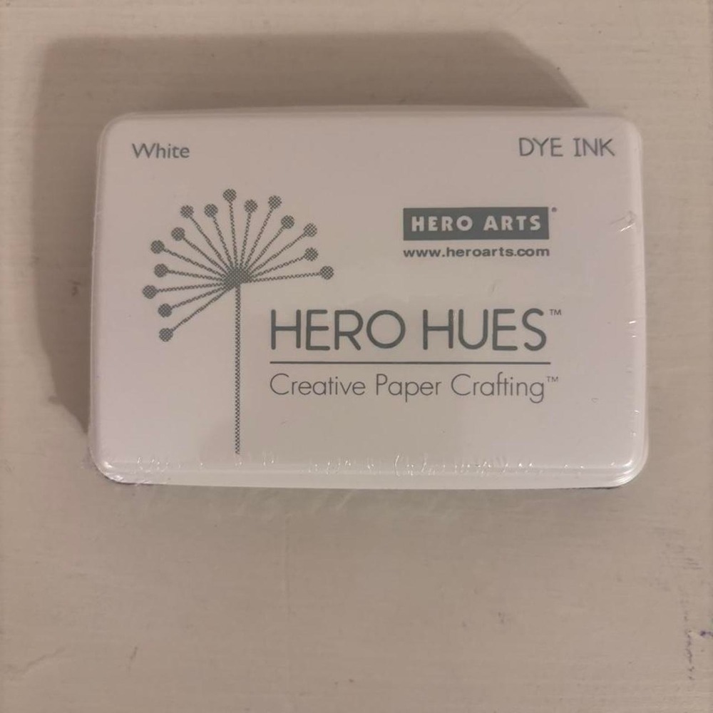 Hero Arts Hero Hues White Dye Ink Pad Stamping AF136 Creative Paper Crafting